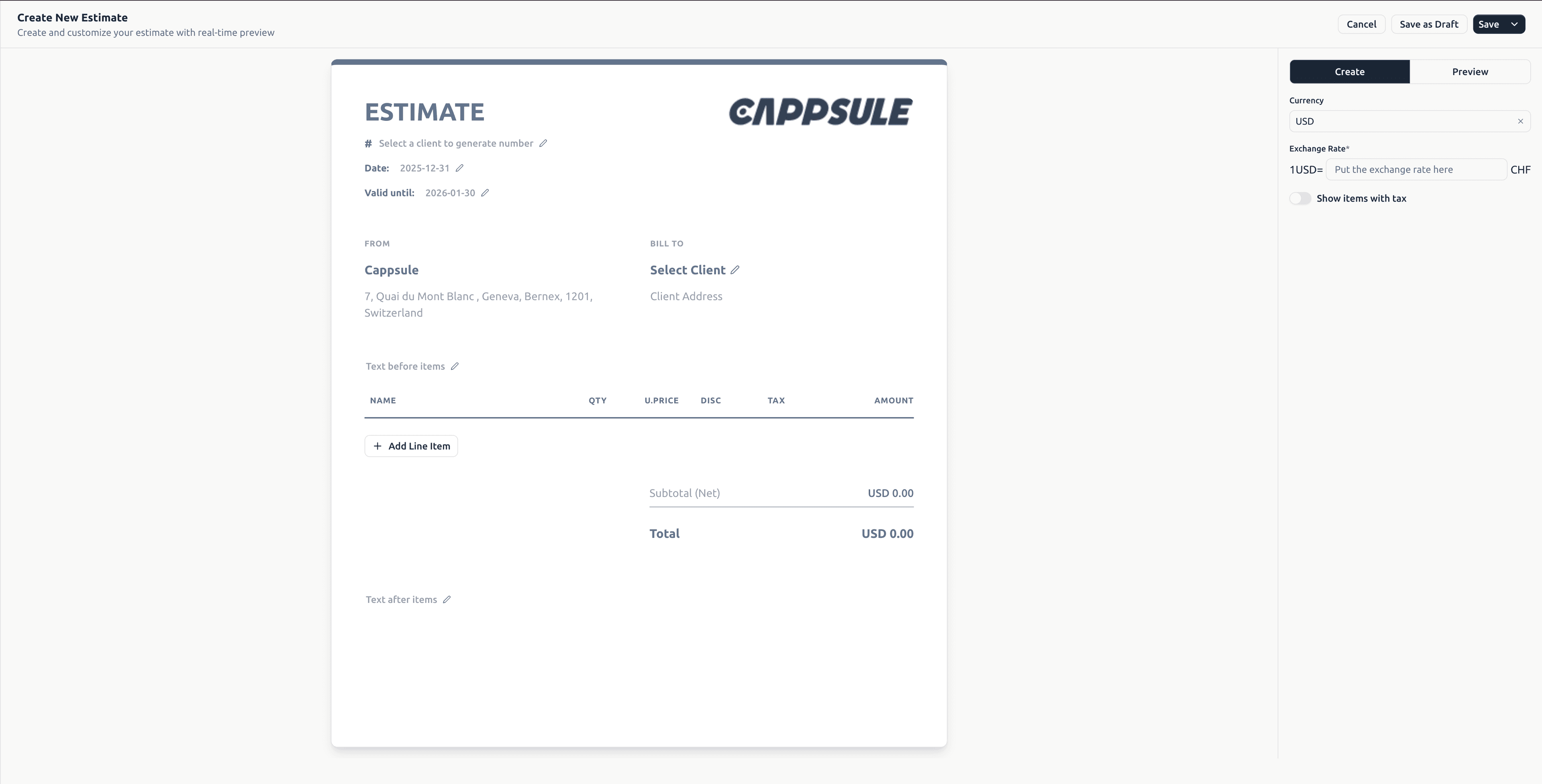 create-estimate