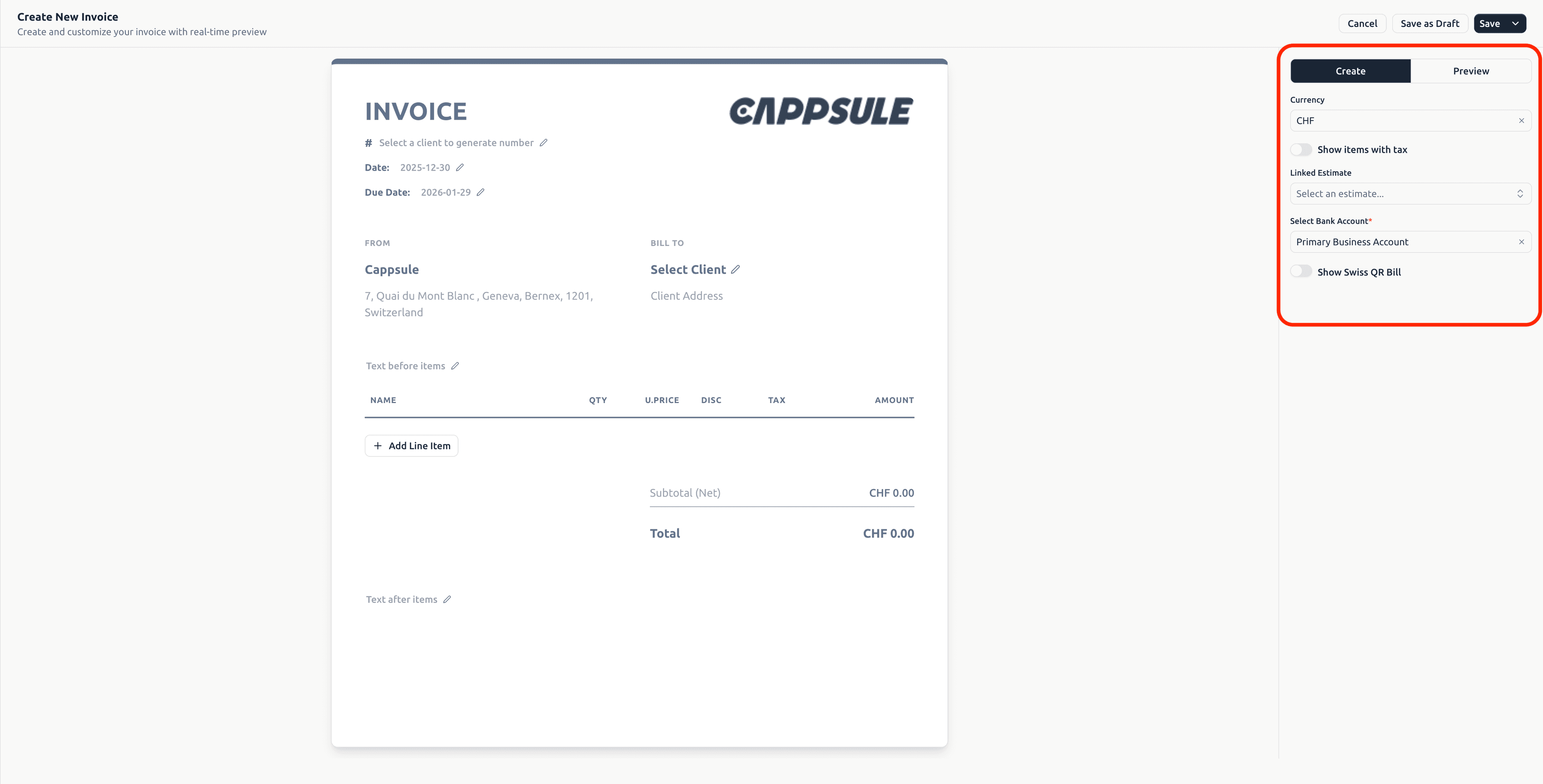 create-invoice-panel