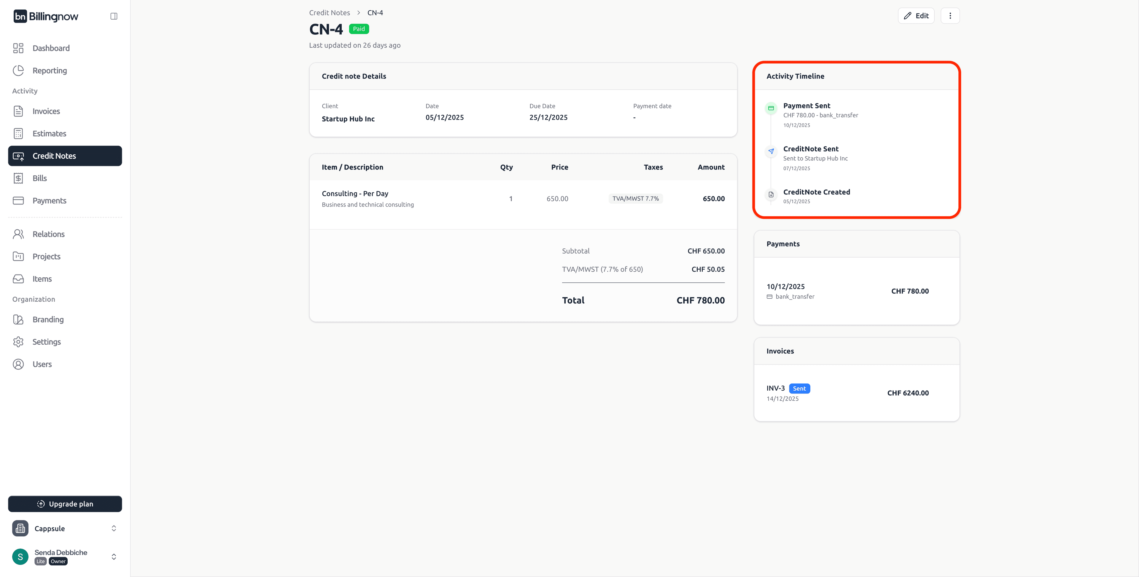credit-note-timeline