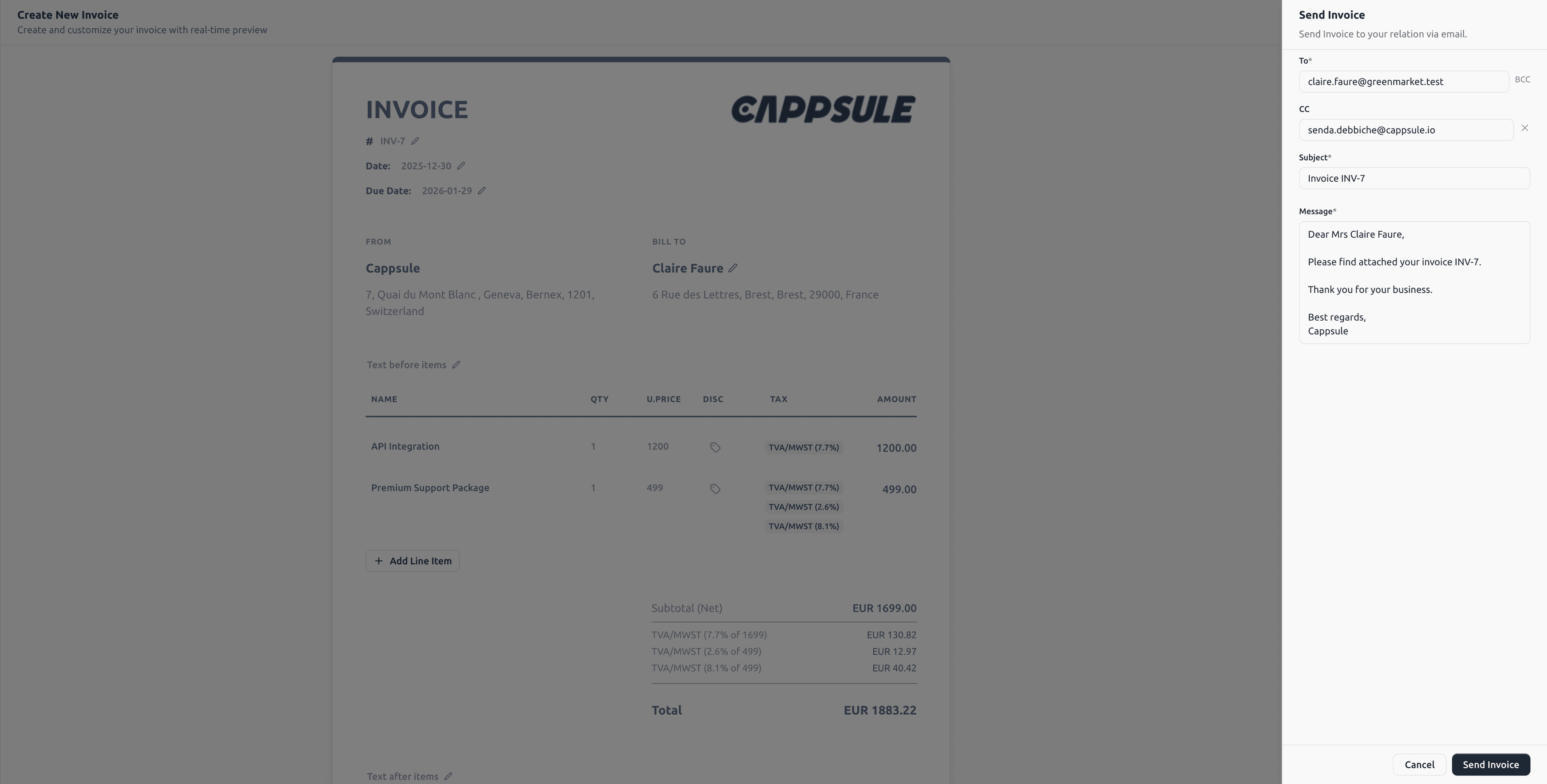 sendinvoice